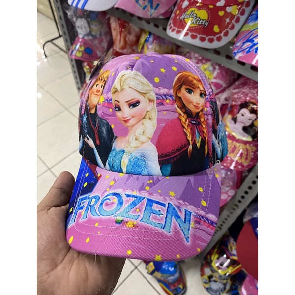 Setelan anak cewek / topi / helm FROZEN PRINTING murah