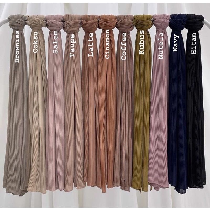 PASHMINA PLISKET LIDI BAHAN CERUTY BABYDOLL THE BEST QUALITY