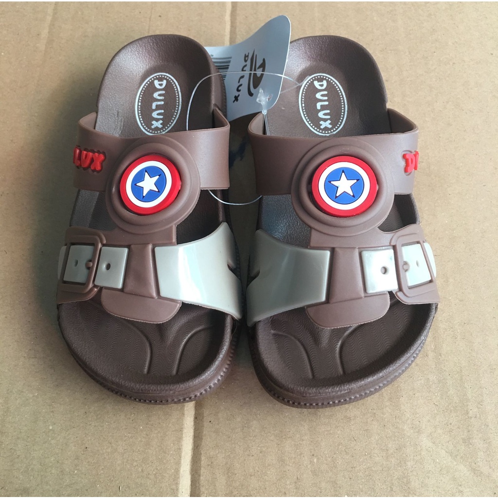 DX-362C DULUX Sandal Selop Anak Laki Laki Cowok Karakter Captain America Ukuran 30-35