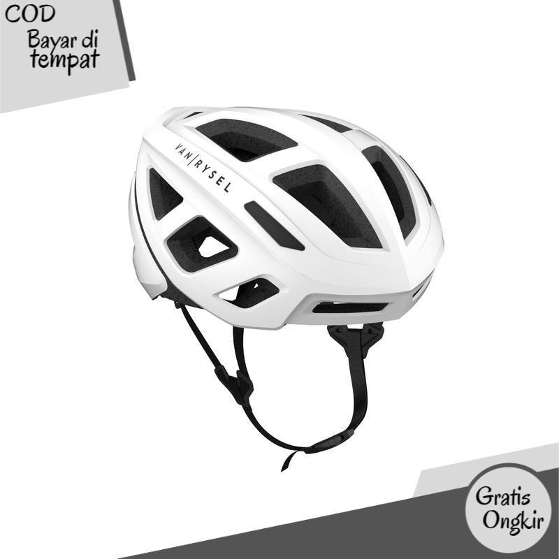 Decathlon Btwin Helm Sepeda Road Bike Helmet 500 Putih - 8500016 TN2