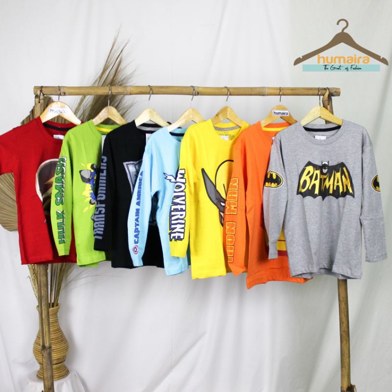 Kaos Anak Superhero Lengan Panjang Oshkosh Superhero