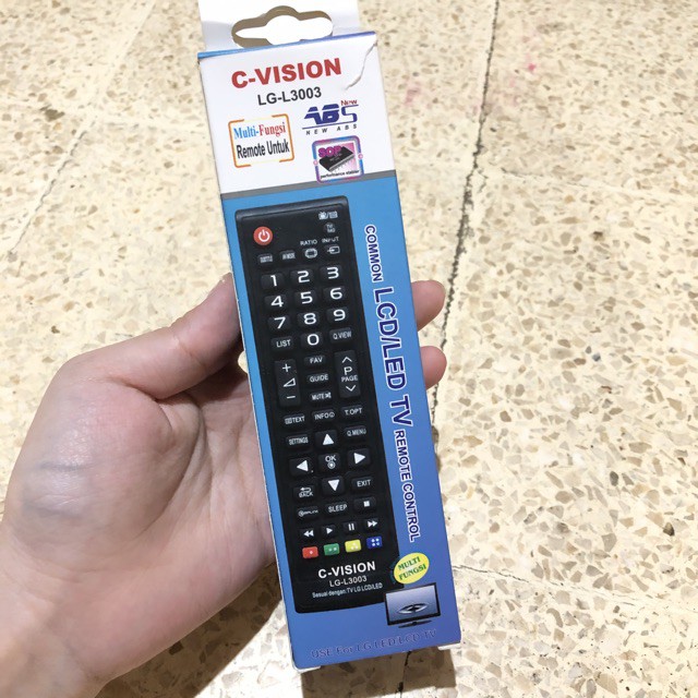 Remote TV Tabung LCD LED LG Universal Multi C-Vision LG-L3003 Tanpa Program Langsung Pakai