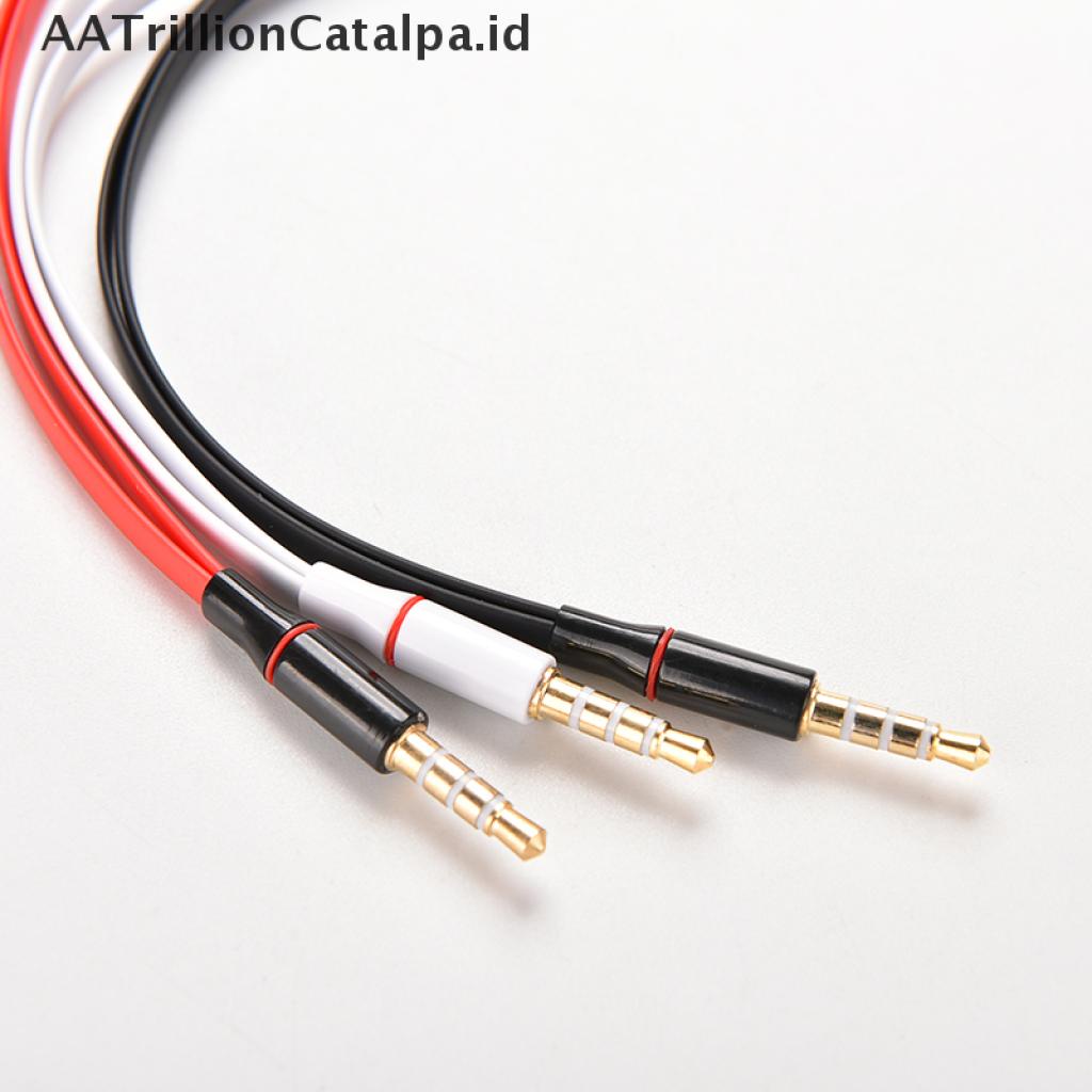 (AATrillionCatalpa) Adapter Splitter Kabel Audio AUX 1x3.5mm male Ke 2 Female Untuk Earphone / Headphone