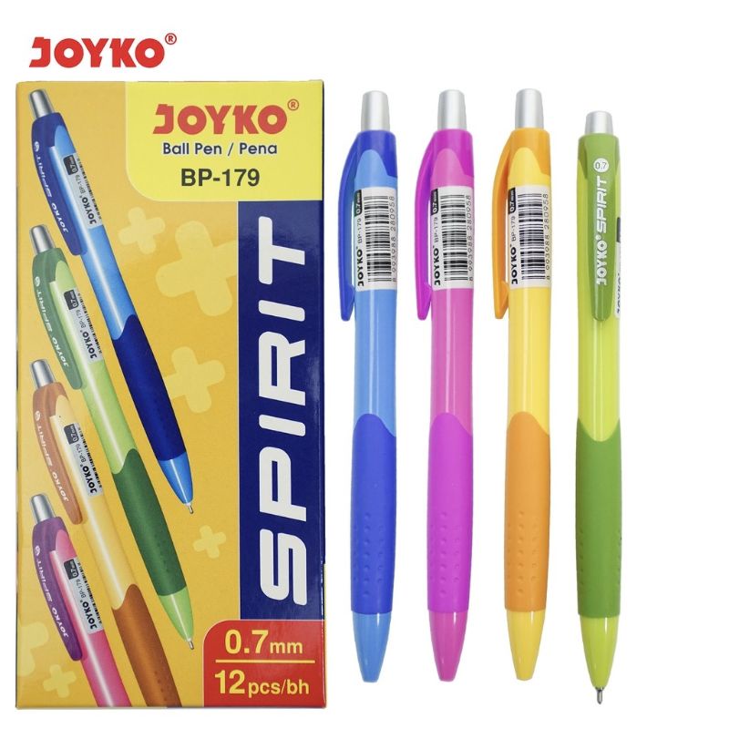 

Pulpen Joyko Bp-179 Spirit 0.7mm ( 1pak/12pcs )