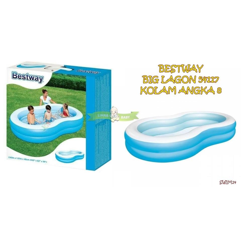 SWIM24 KOLAM RENANG ANAK BESTWAY BIG LAGON 54118 KOLAM ANGKA 8