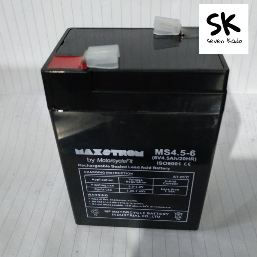 Aki 6volt 4ah Maxstom(SK)