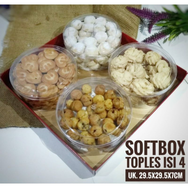 8PC | BOX TOPLES 500GRAM isi 4 | KEMASAN HAMPERS | KOTAK SOUVENIR | DUS KUE | KOTAK SESERAHAN