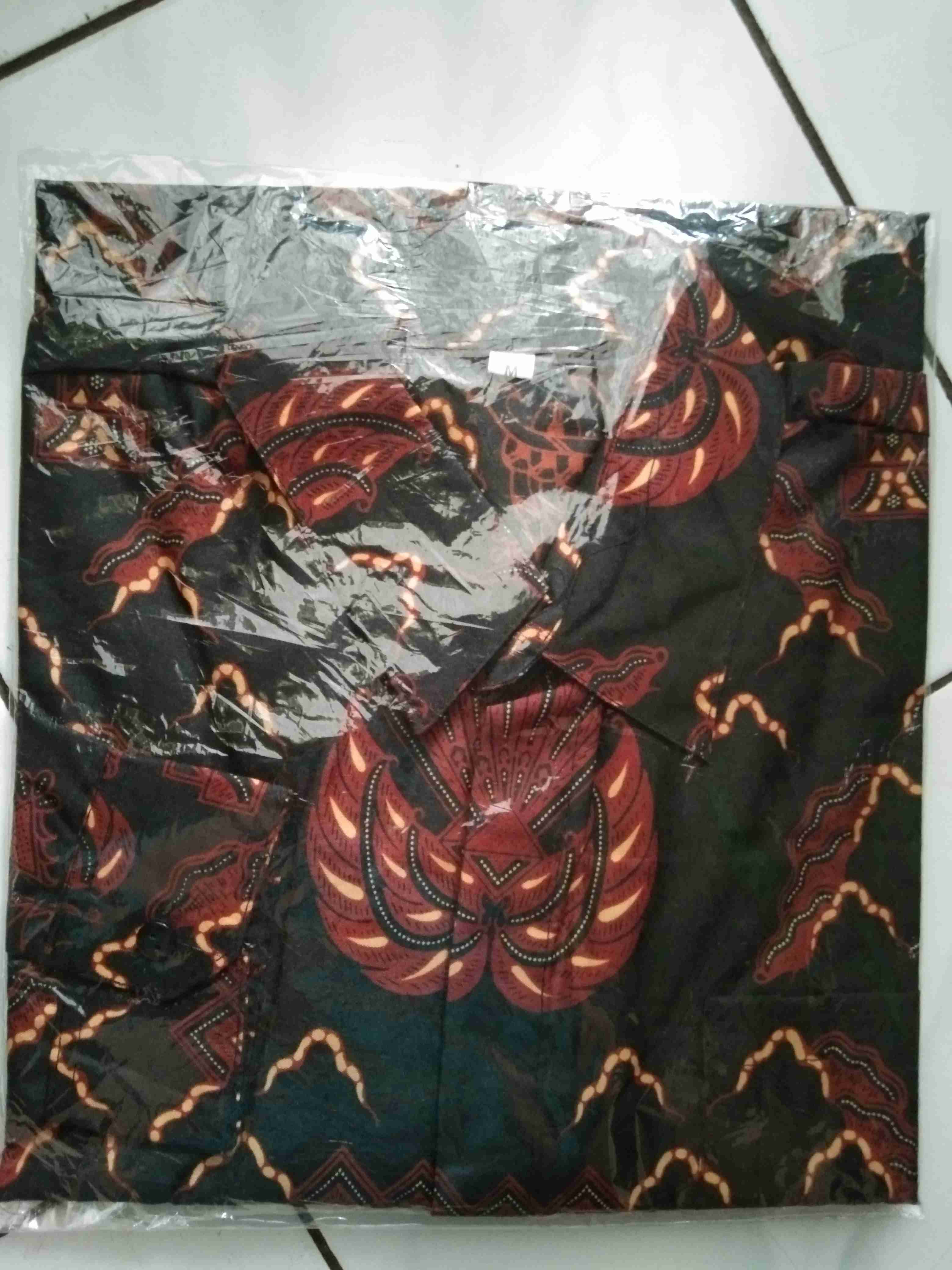 Diskon Bswart Batik Hrb026 Kenongo Hem Pendek Padi Pekalongan M L Xl Batik Pria Murah Modern Grosir