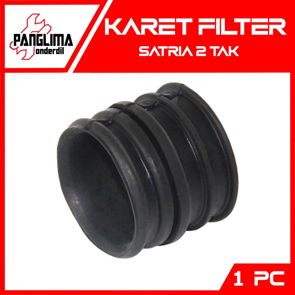 Karet Filter Satria 2 Tak Hiu-Kotak-Lumba-LSCM Saringan Udara-Hawa Join-Joint Karbu-Karburator-Carbu