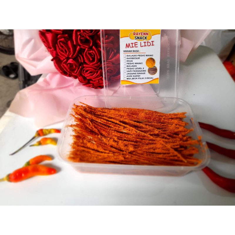 

mie lidi rasa balado kemasan box 500ML