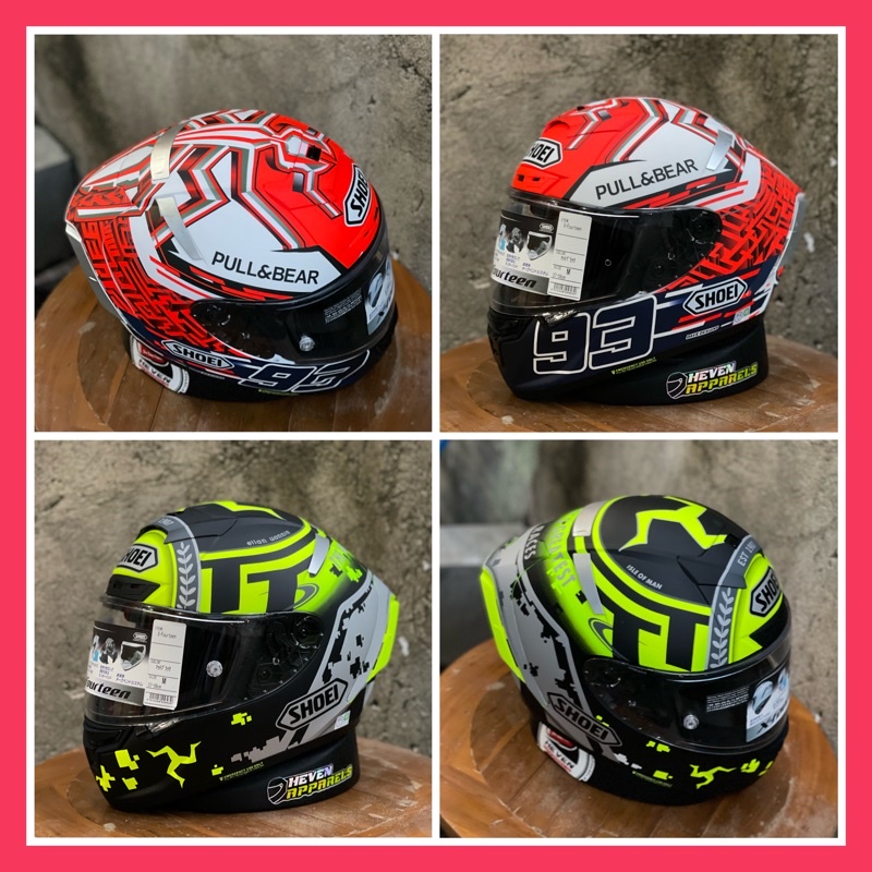 Helm Clone Shoei X14 Marquez tt iom