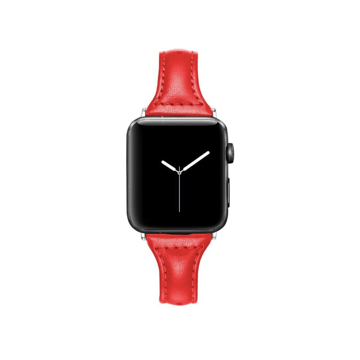 Tali Slim Modis Leather Strap Untuk Apple Watch 38mm 40mm 41mm 42mm 44mm 45mm