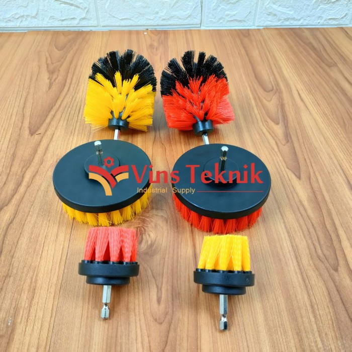 DRILL BRUSH SET SIKAT BOR NAGAWA SIKAT SOFA KARPET 6PCS