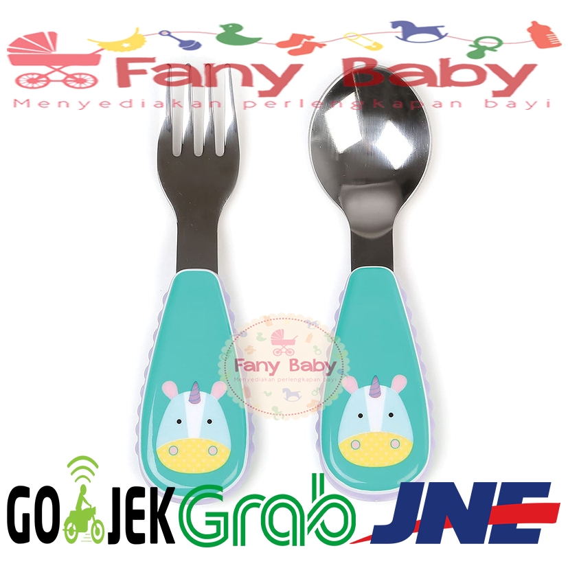 SKIP HOP ZOO UTENSILS FORK &amp; SPOON SET