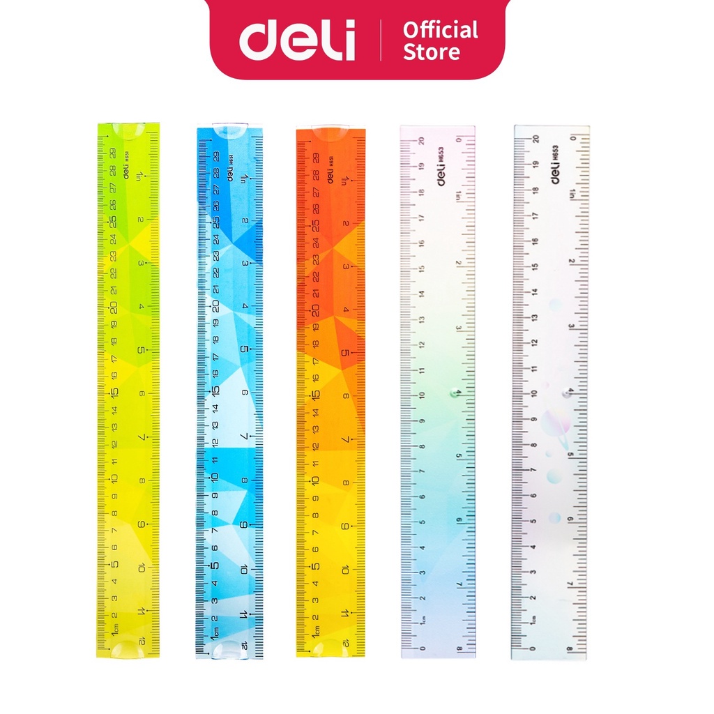 

Deli Penggaris Twistable and Hard dengan Bahan Eco-PVC Tahan Pecah EH65X Series