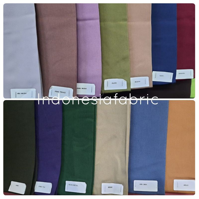 Kain Gamis Kain Bahan meteran MTA polos