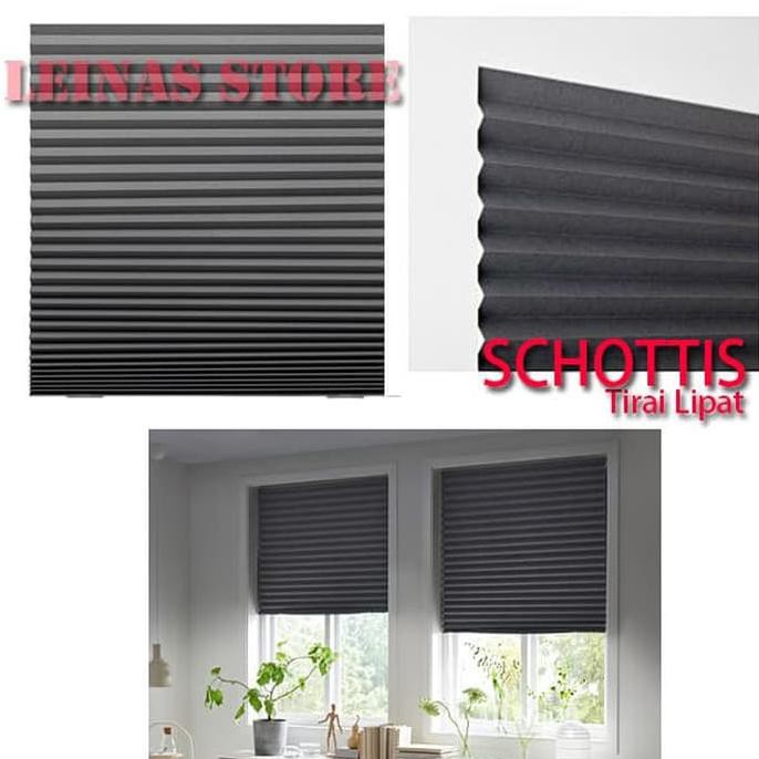 Tirai Lipat Minimalis Langsung Tempel / Vertical Blind Abu abu Tua