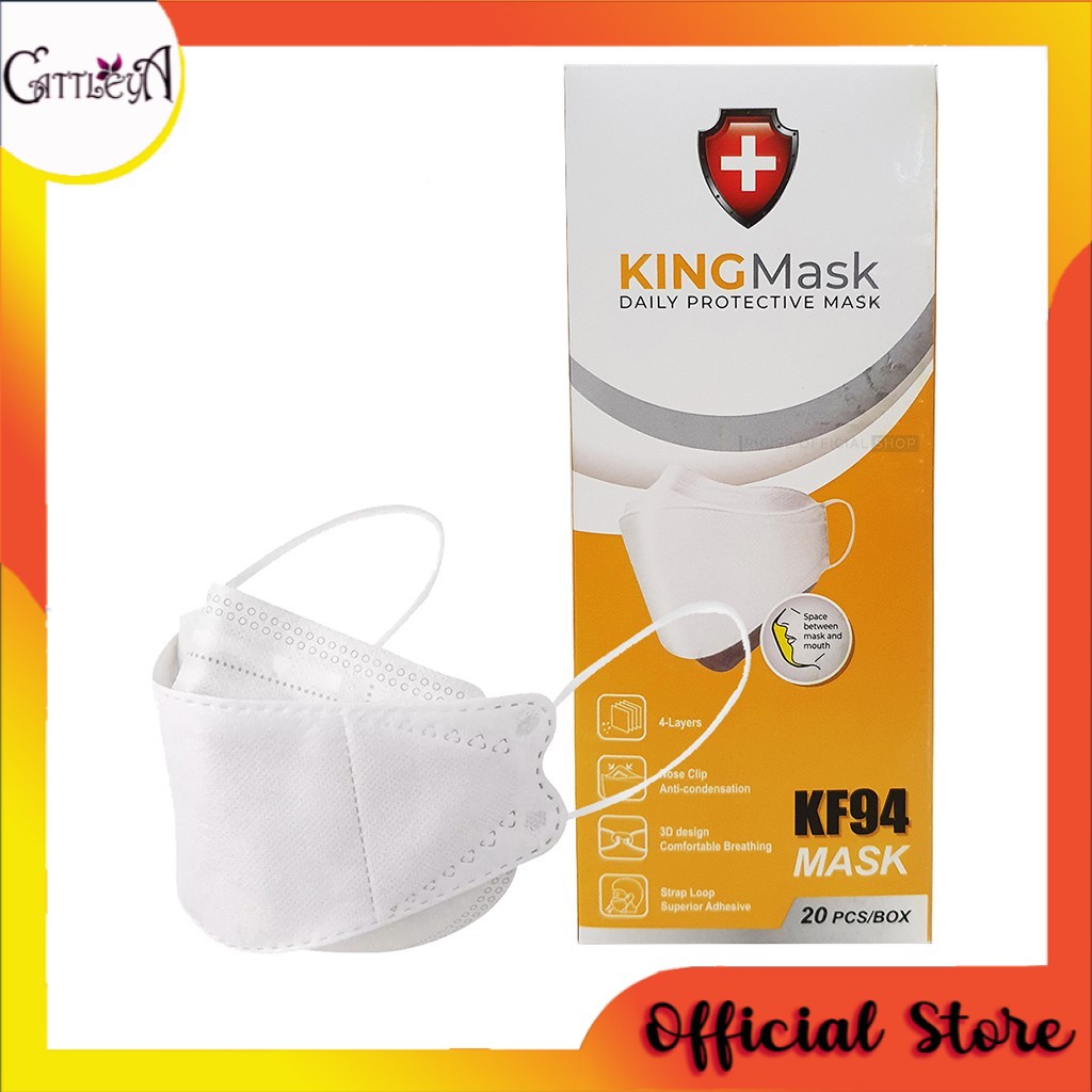 Masker KF94 Hitam King Mask 4 Ply Isi 10 Pcs Face Mask 3D Masker Korea Original Murah