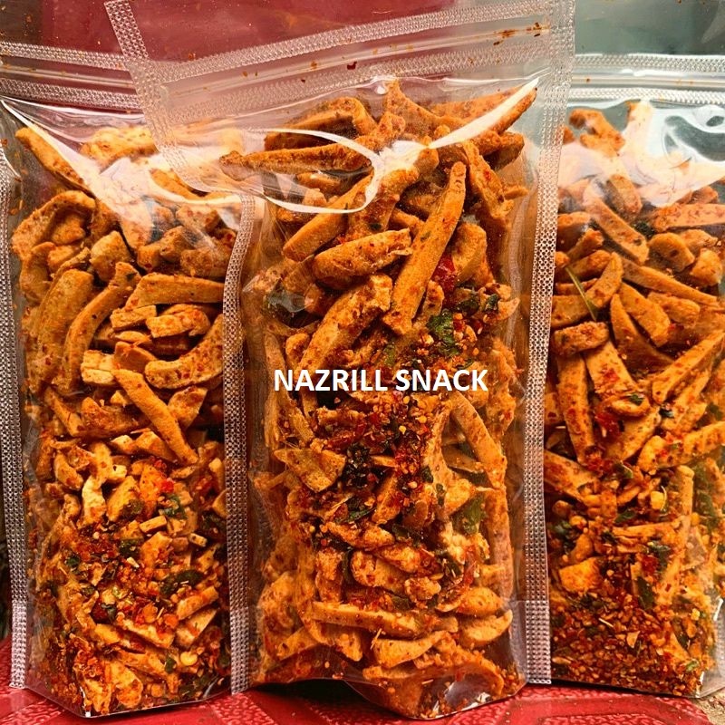 

[LOKAL] COD Kripik Kering Kerupuk Seblak / Makanan Kering / Keripik Basreng Pedas Daun Jeruk