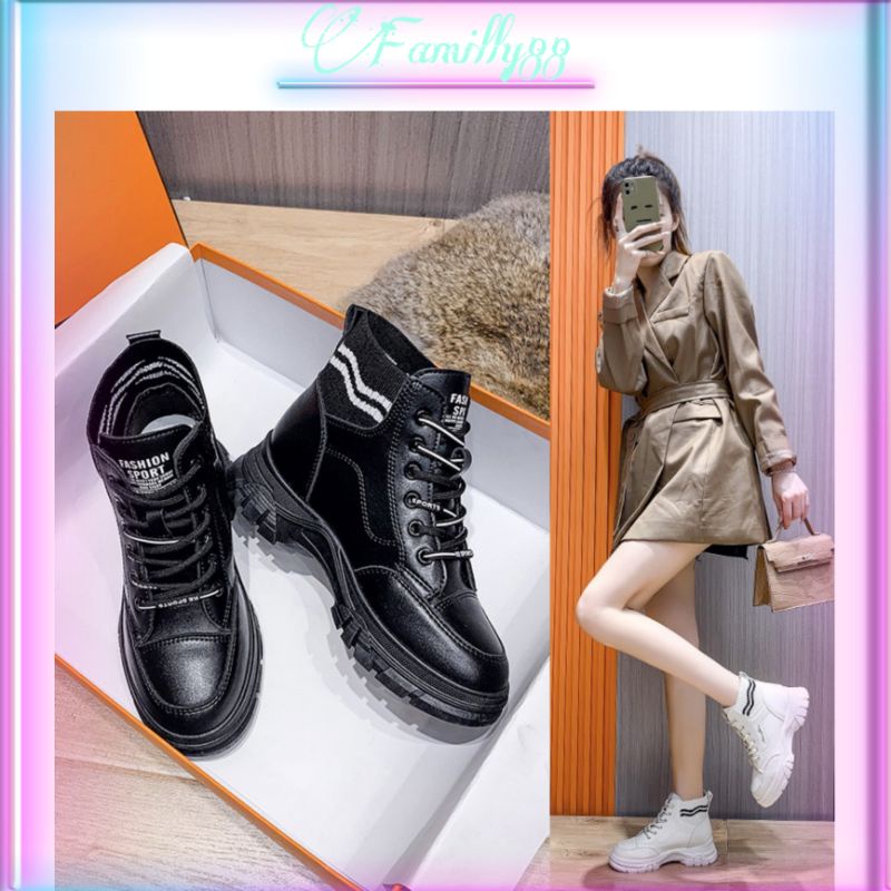 COD AC 218 Sepatu Boot Sneakers Wanita Import Wanita Fashion Trend Korea