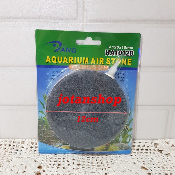 AIRSTONE AIR STONE 12CM 12 CM BATU GELEMBUNG AERATOR BULAT PIPIH 120 x 15 MM