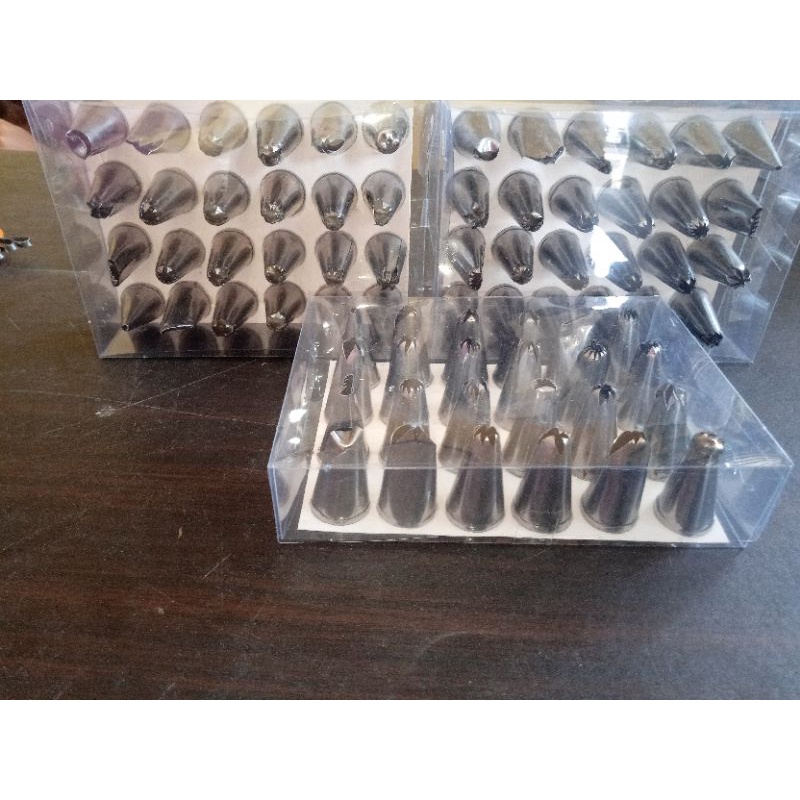 Spuit Kue Tart Spet Anti Karat Lengkap / Sepet mika 24pcs