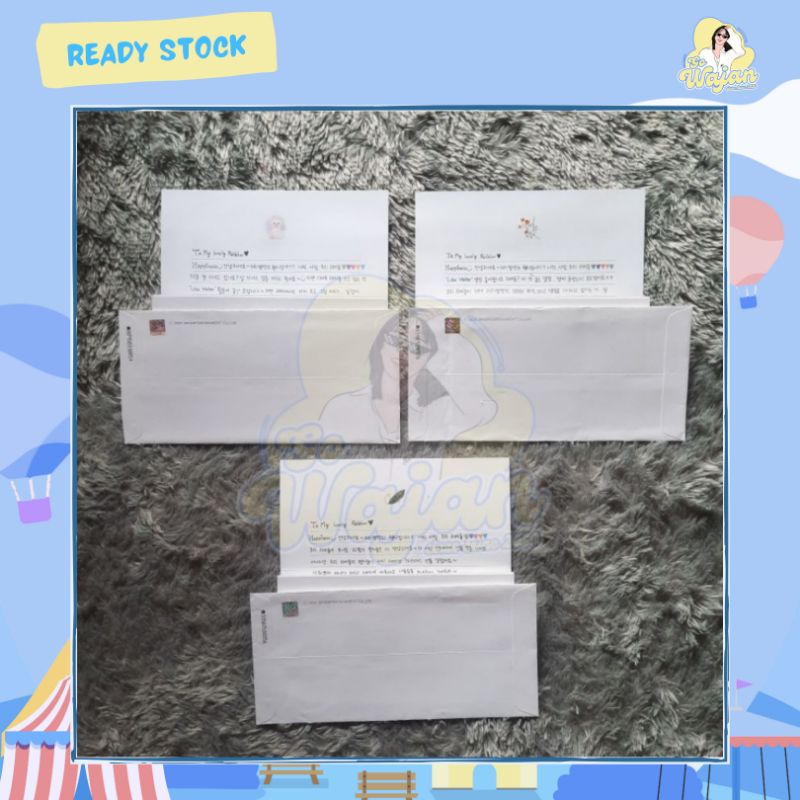 RED VELVET WENDY DEAR U LETTER ONLY NO PHOTOCARD PC RV SURAT