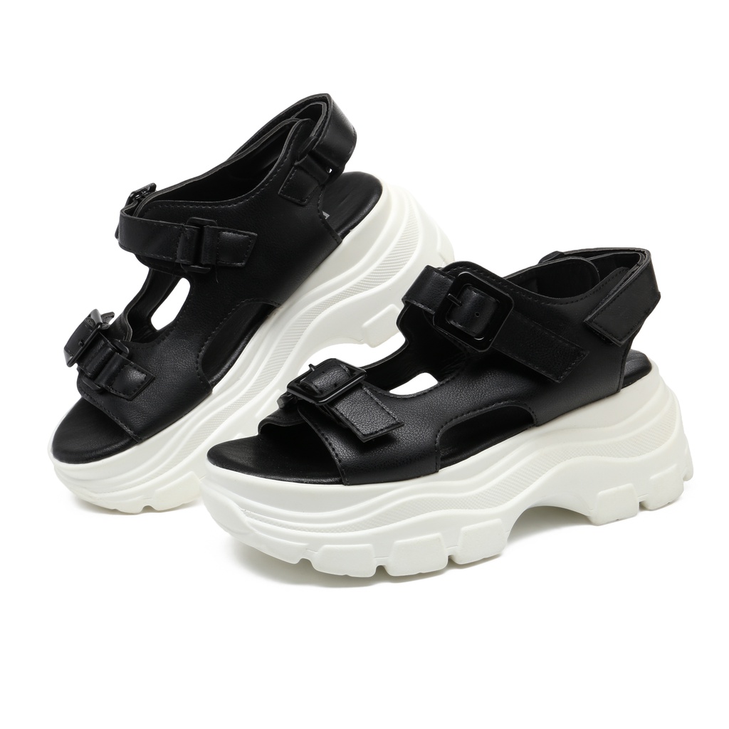 PVN Doyoung Sandal Tali Wanita All Black 397-7