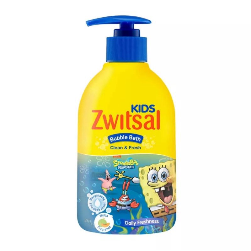 Zwitsal kids bubble bath soft &amp; moisturizing ; clean &amp; fresh 280 ml