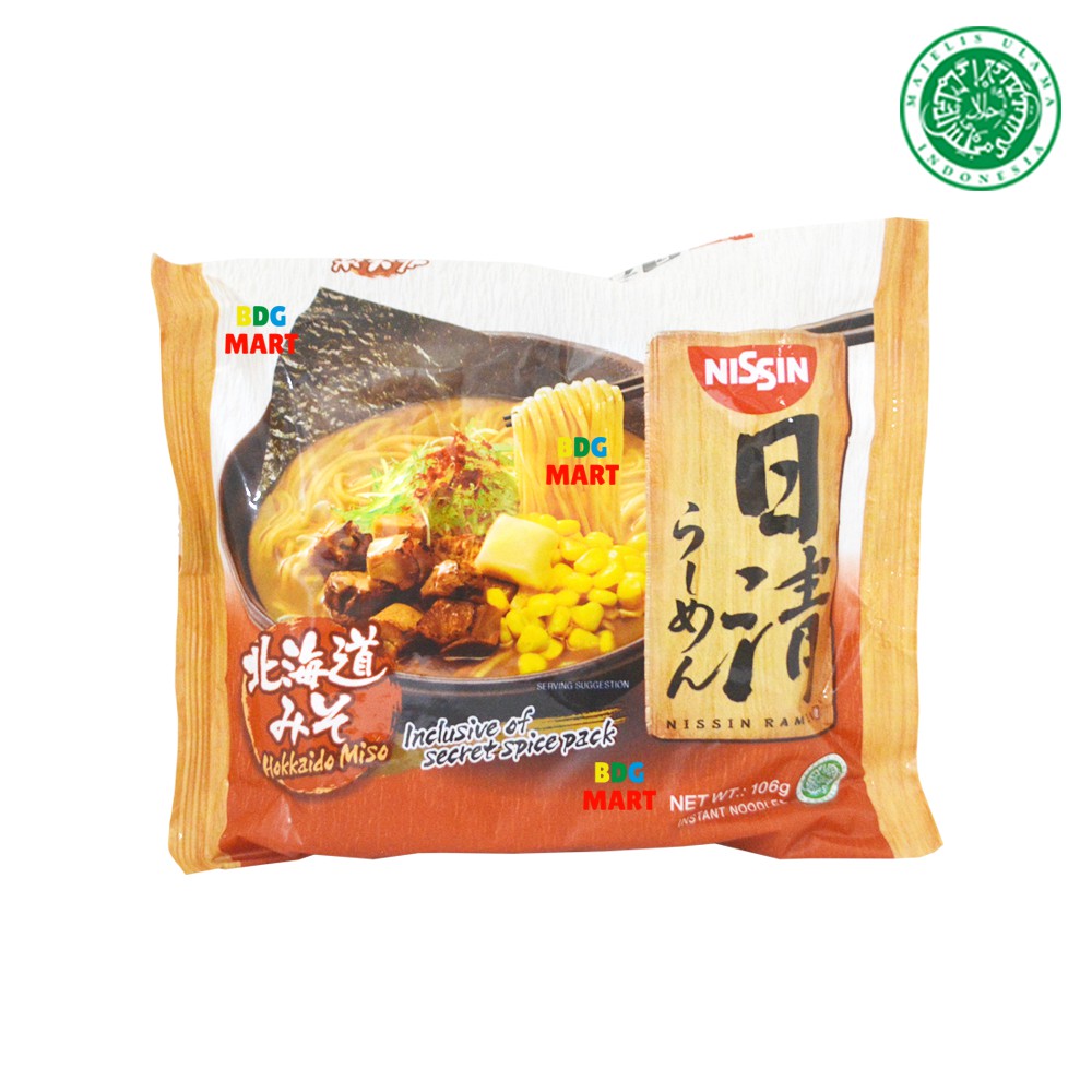 

Nissin Ramen Premium Hokaido Miso Mie Instan Kuah Khas Jepang Produk Singapore Halal MUI - 106gr