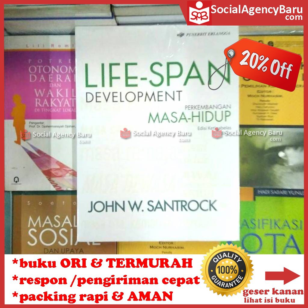 LifeSpan Development Jilid 1 Edisi 13 John W. Santrock Shopee