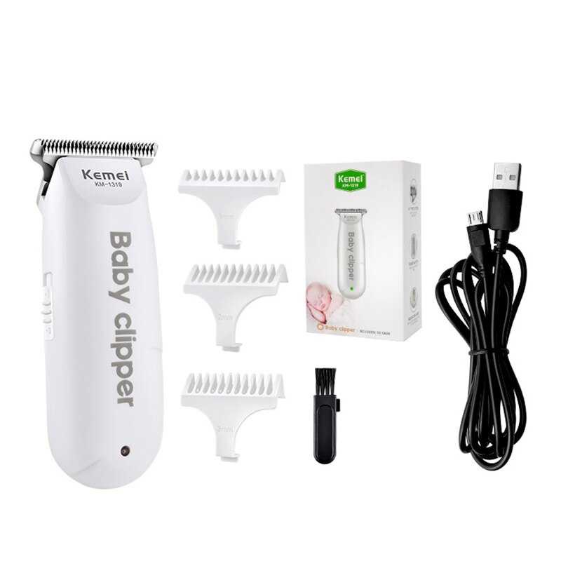 Biutte.co Kemei Alat Cukur Rambut Bayi Elektrik Baby Clipper Shaver Trimmer Alat Mesin Pencukur Rambut Bayi Cukuran Bayi Cukuran Anak Tidak Berisik Pencukur Rambut Bayi Tanpa Suara