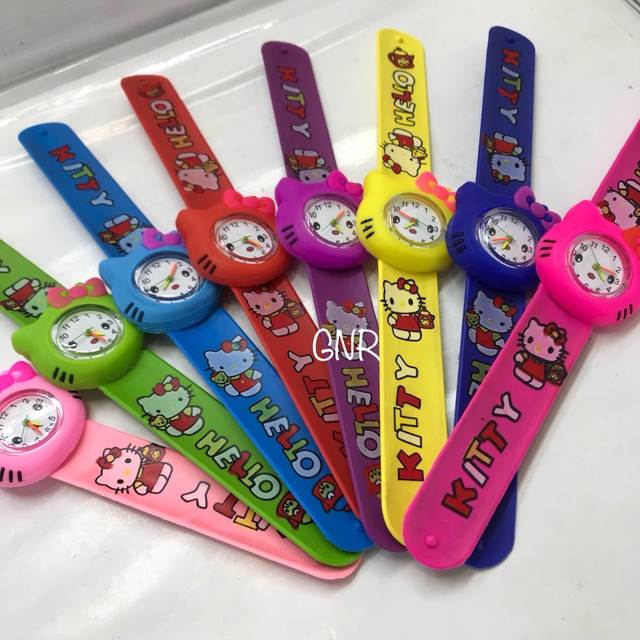 TERLARIS JAM TANGAN ANAK TK/SD KARAKTER HELLO KITTY CEPLOK