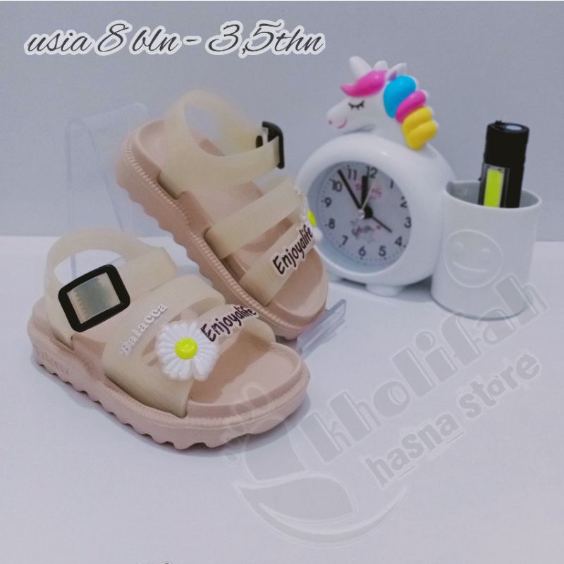 SANDAL ANAK PEREMPUAN 0 - 3,5thn TALI BUNGA MATAHARI  Dulux 323e