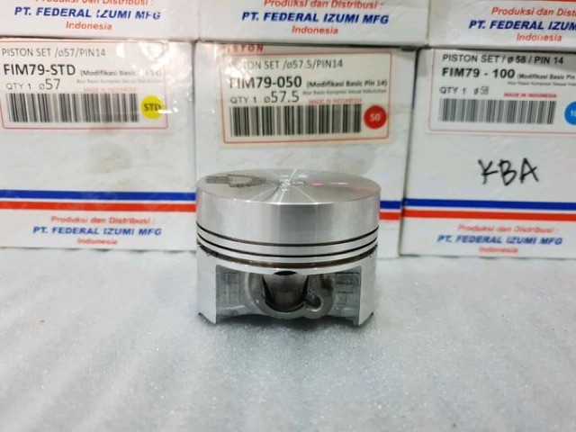 Piston kit fim vixion mx klx vario 150 xeon crf 150 mx king mentahan pin 14 57mm - 60mm