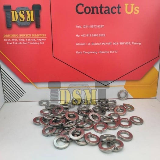 SS 304 / Ring Per M22 Ver / DIN 127 Spring Washer Stainless