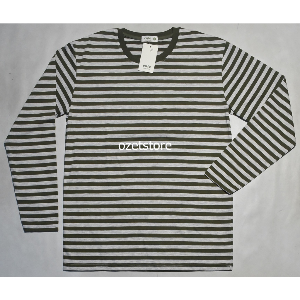 Kaos COLE Lengan Panjang Olive KCP23 ORIGINAL & REAL PICTURE