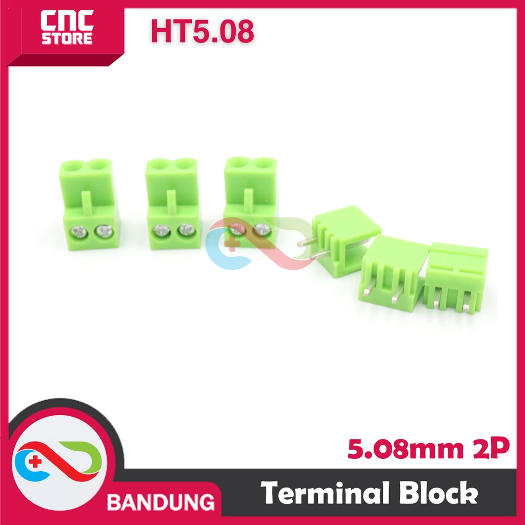 TERMINAL BLOCK HT5.08 5.08MM 2P