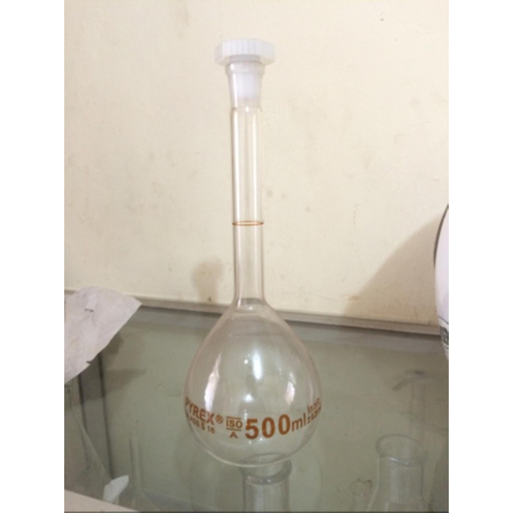 Volumetric Flask 500 ml / Labu Ukur 500 ml grade A Pyrex
