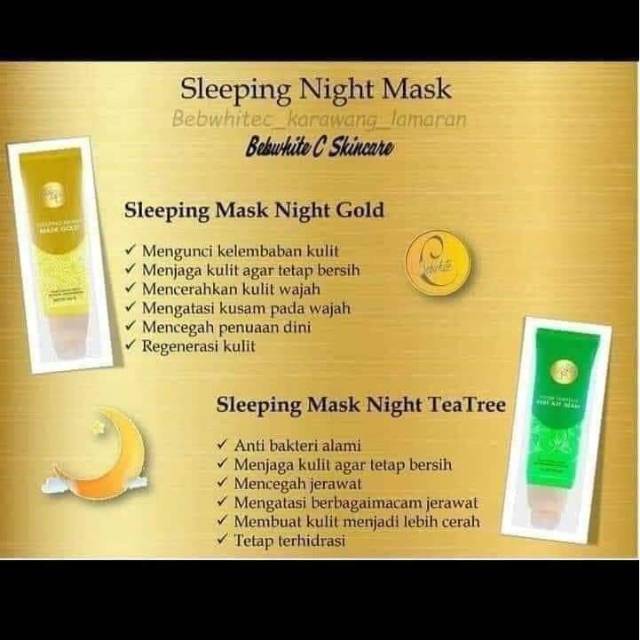 MASKER BBC PEEL OFF/SLEEPING  NIGHT MASK , BPOM ,AMAN ,HALAL