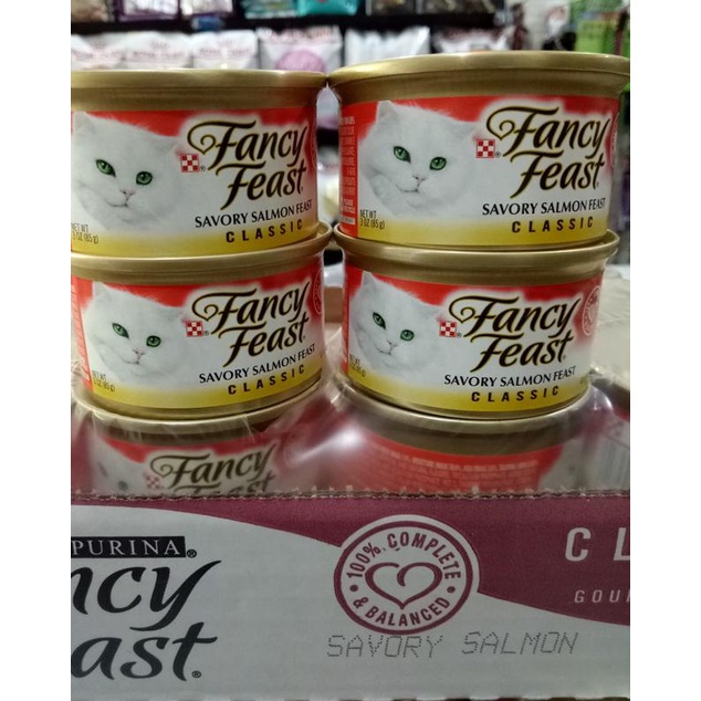 ♔ Fancy Feast Classic Savory Salmon Feast 85 grm ♠