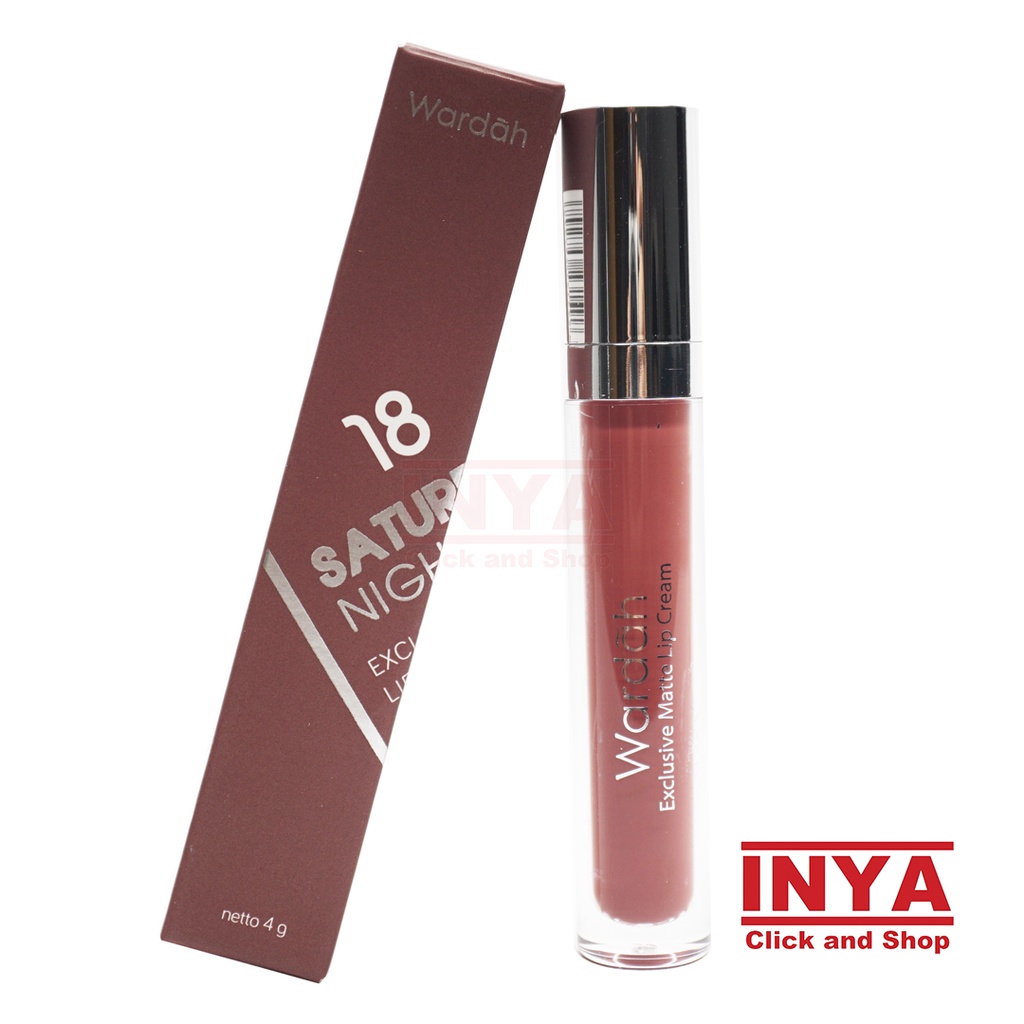 WARDAH EXCLUSIVE MATTE LIP CREAM 18 SATURDATE NIGHT 4gr