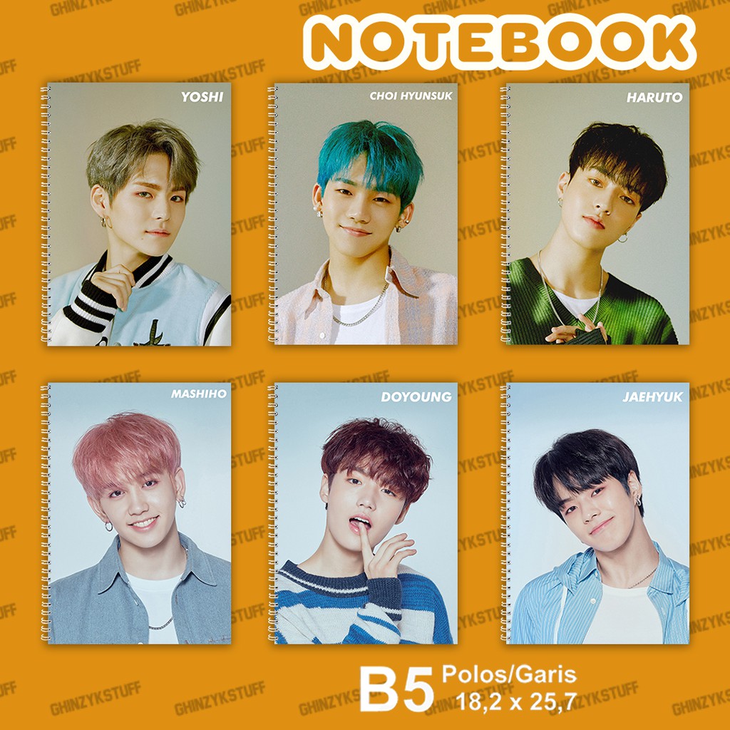

Notebook KPOP Ukuran B5 18,2 x 25,7 cm Treasure The First Step I Love You