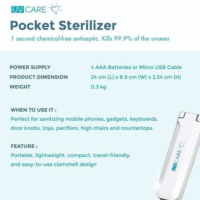 UVCARE POCKET UV Sterilizer