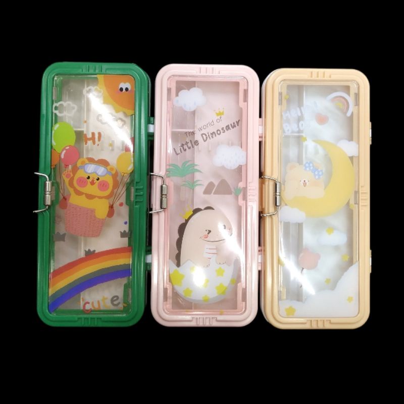 Tempat Pensil Plastik - MM1631 - Tempat Alat Tulis Transparan