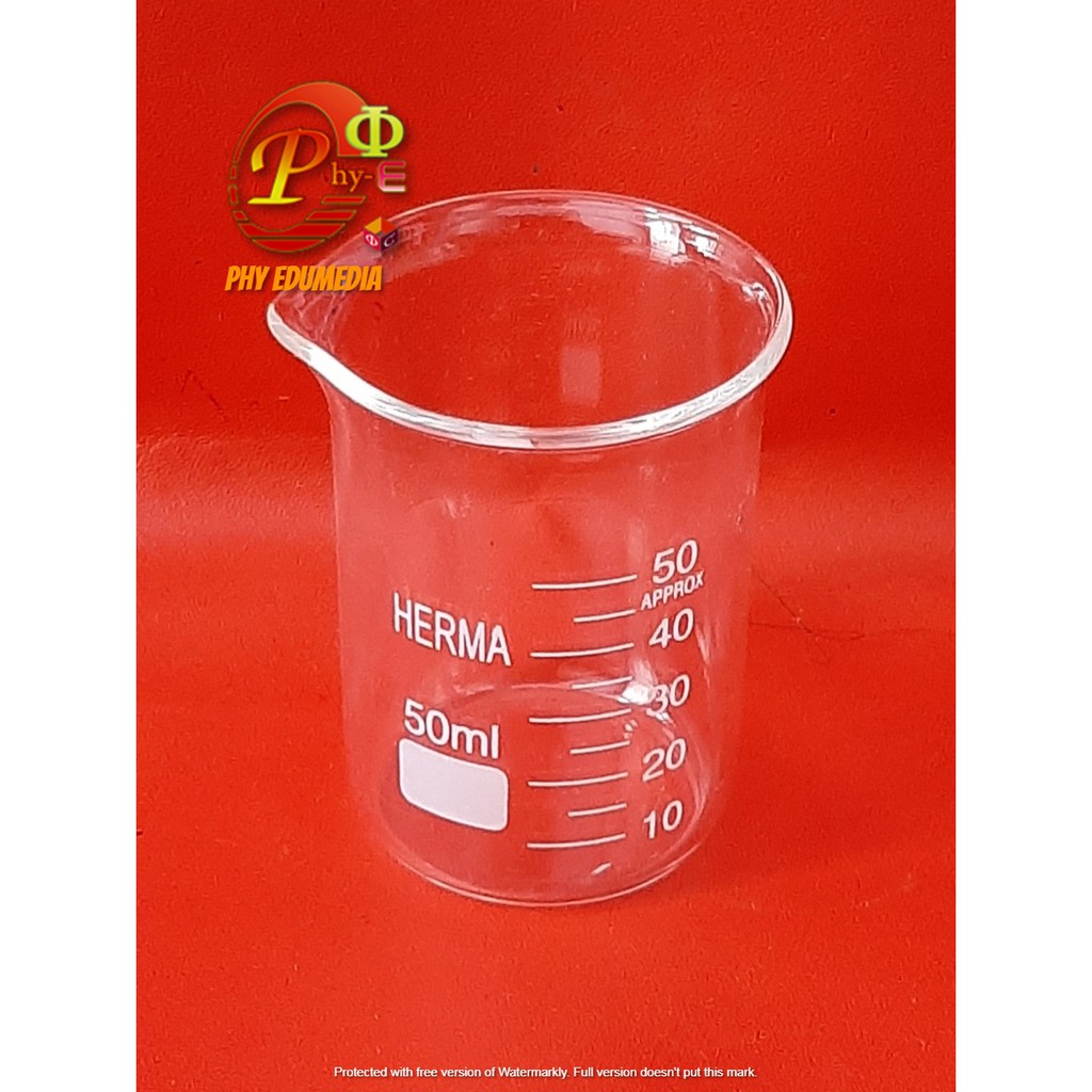 Beaker / Beaker 50ml Herma / Beaker Glass 50ml / Gelas Kimia 50ml HERMA