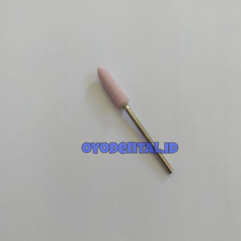 Dental pink stone cone bur poles akrilik acrylic