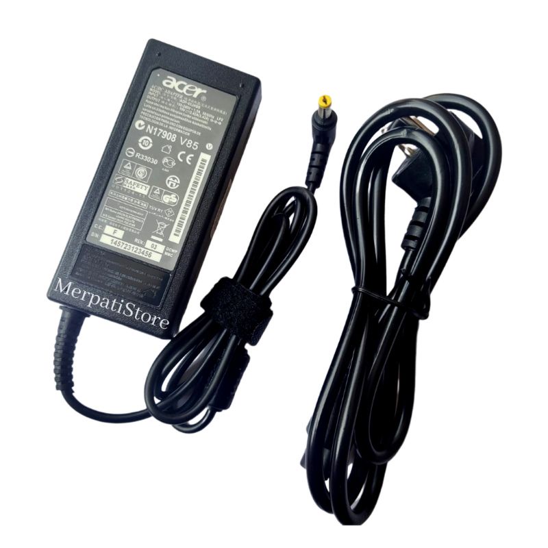 Adaptor Charger Acer 19V 3.42A 100-240v 5.5 x 1.7mm Colokan Kuning