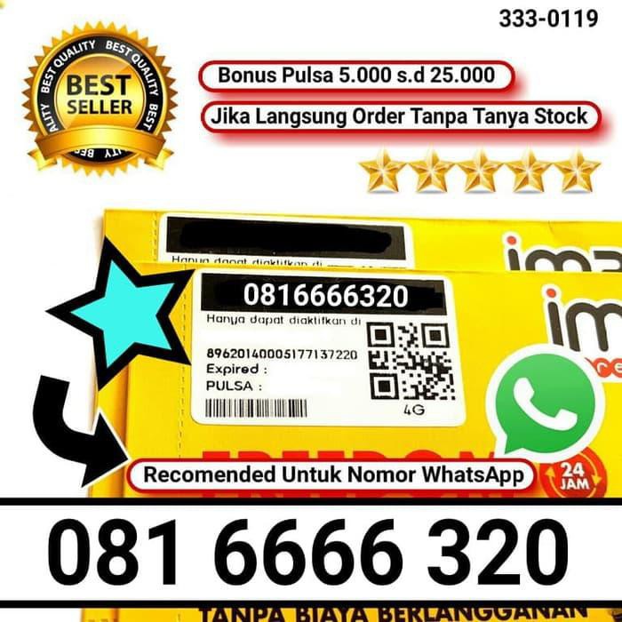 [33] indosat 10 digit nomor cantik im3 4g nomer prabayar non paket data Handphone / Phone / HP