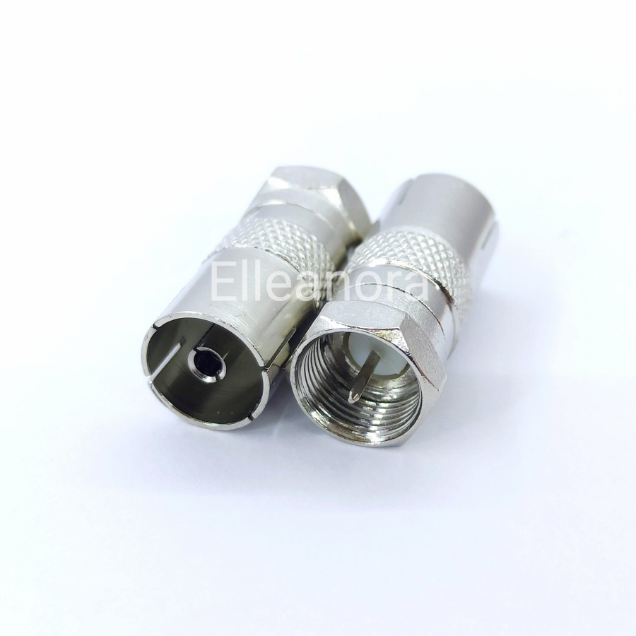 Jack Male to Female TV Antena drat besi Konektor Connector Kabel Antenna Televisi Anten Cable CCTV Parabola STB Set Top Box